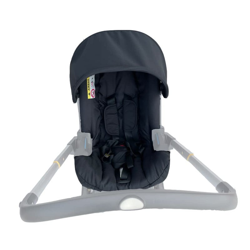 AICTIMO Seat Cushion Changing Kits Clothes, Sun Shade, Stroller Canopy Compatible with Doona Car Seat & Stroller (Black) - Image 3